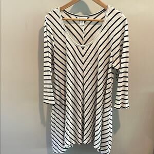 Motherhood Maternity‎ XL Scoopneck Striped Tunic Sweater Top
